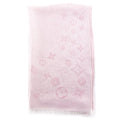 Louis Vuitton Pink Silk Monogram Oblong Scarf