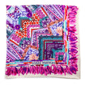 Louis Vuitton Pink & Turquoise Silk Monogram Paradis Scarf