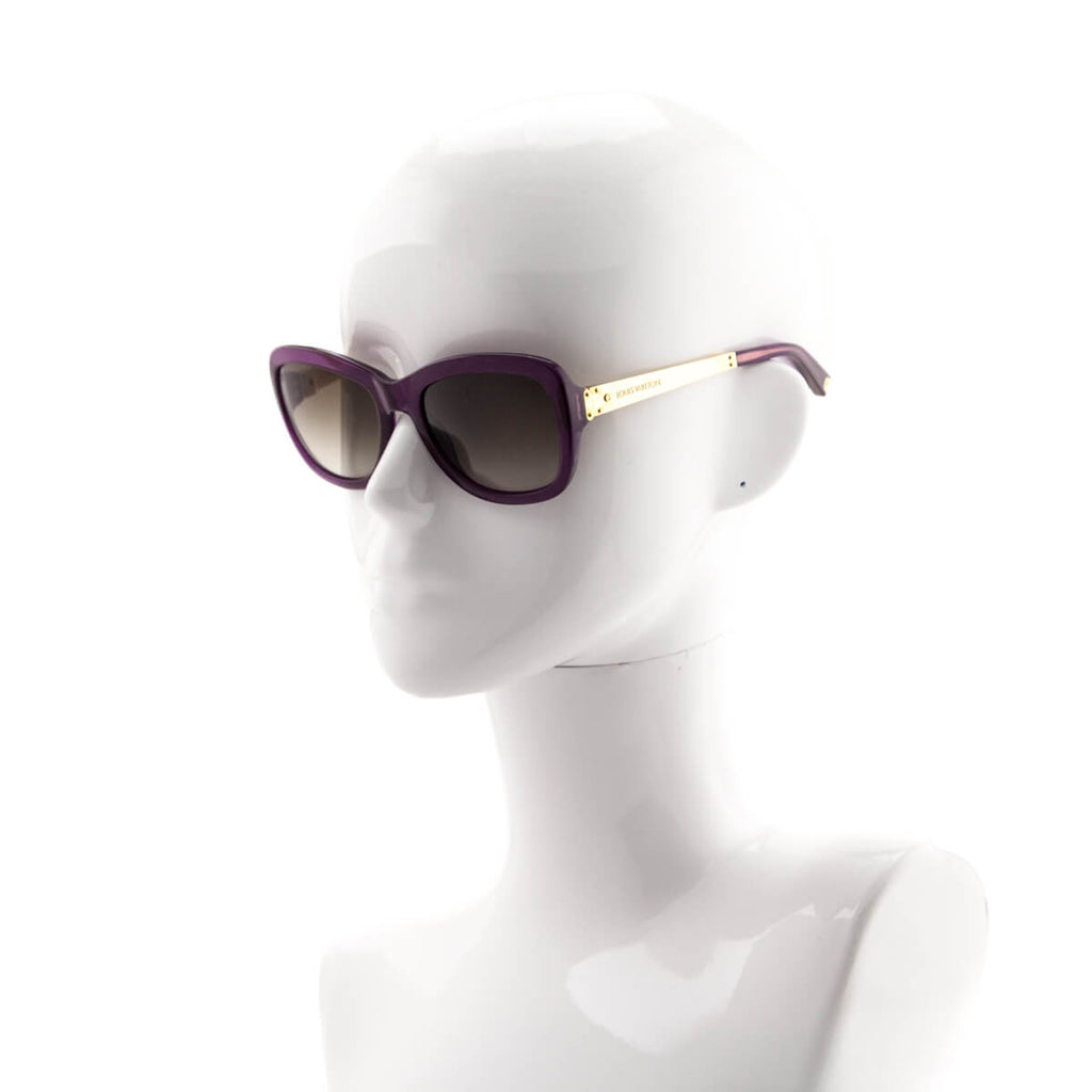 Louis Vuitton Purple Petit Soupson Carre Sunglasses