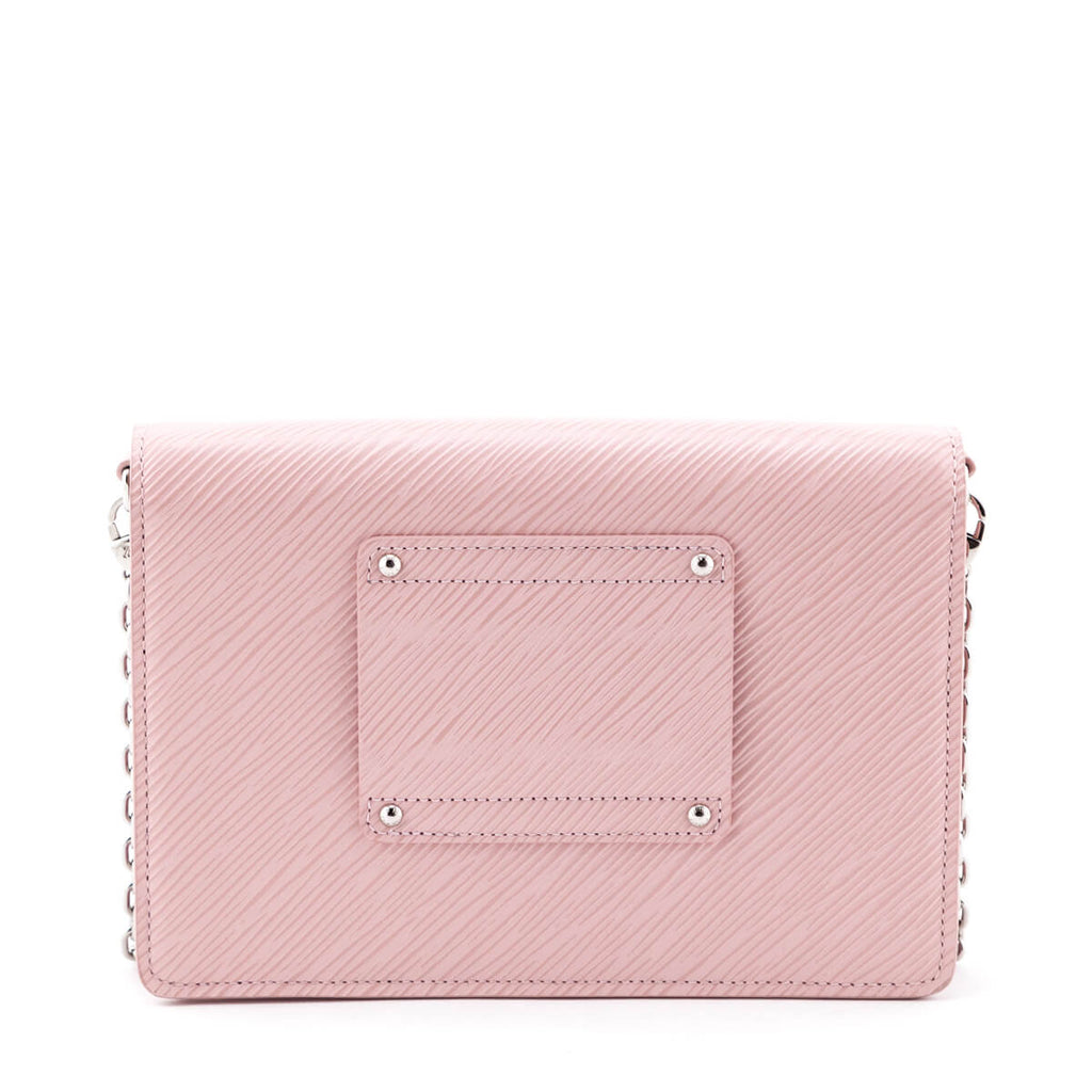 Louis Vuitton Rose Ballerine Epi Twist Belt Chain Wallet
