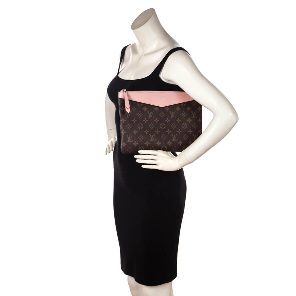 Louis Vuitton Rose Poudre & Monogram Daily Pouch