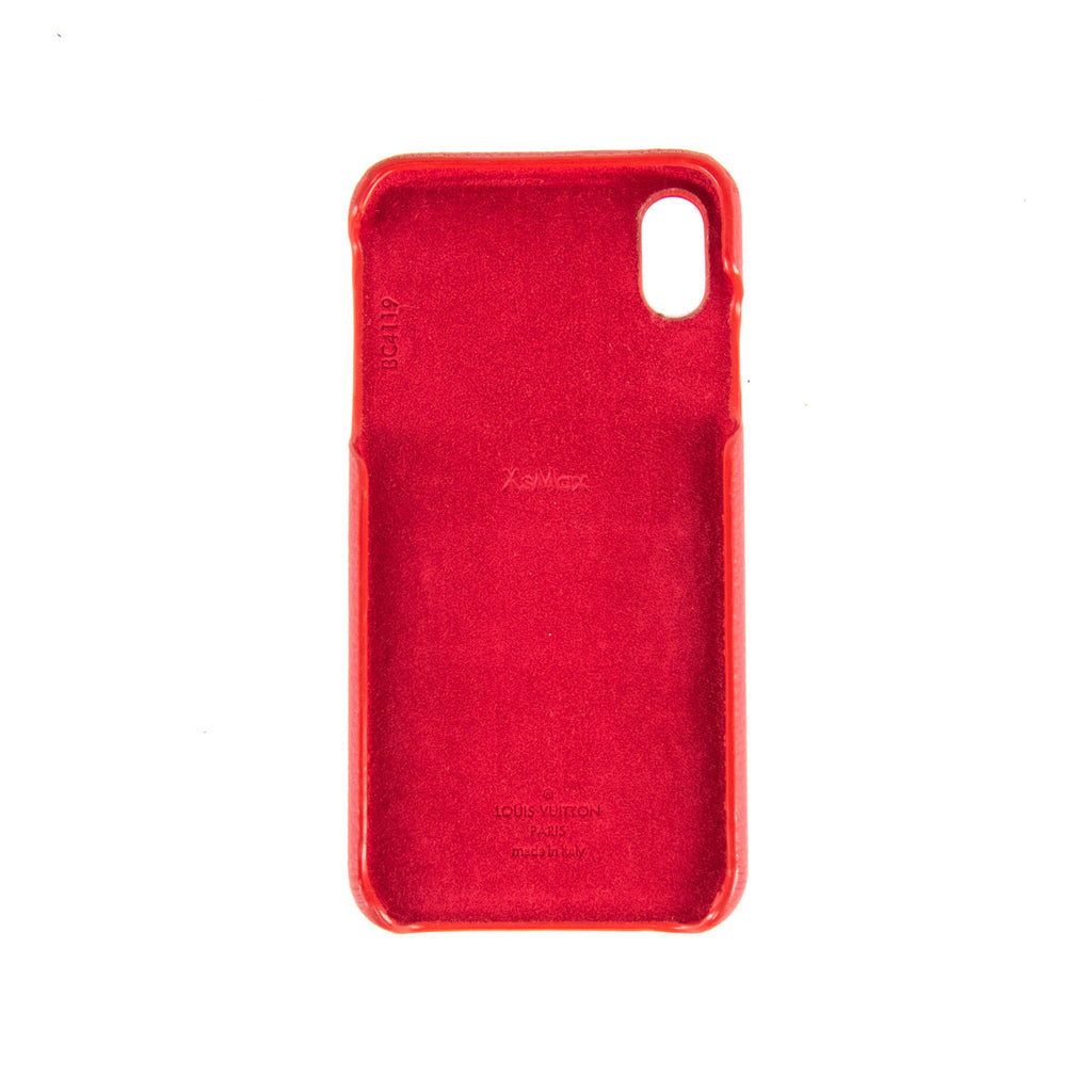 Louis Vuitton Scarlet Calfskin & Monogram Bumper Pallas iPhone X/XS Case