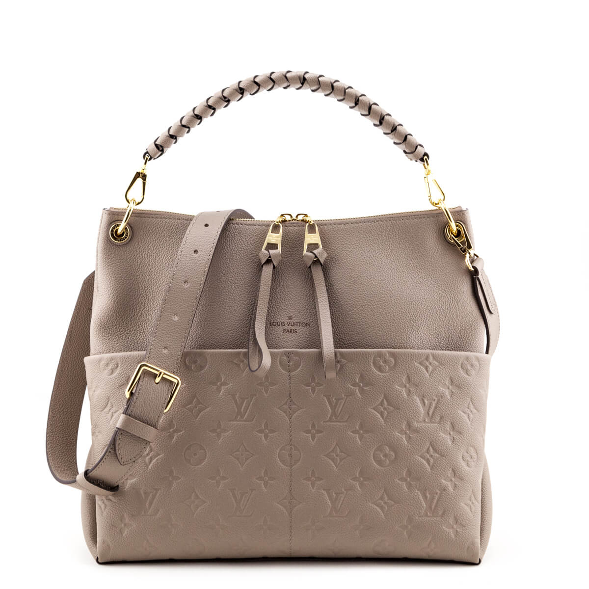 Louis Vuitton Tourterelle Monogram Empreinte Maida Bag