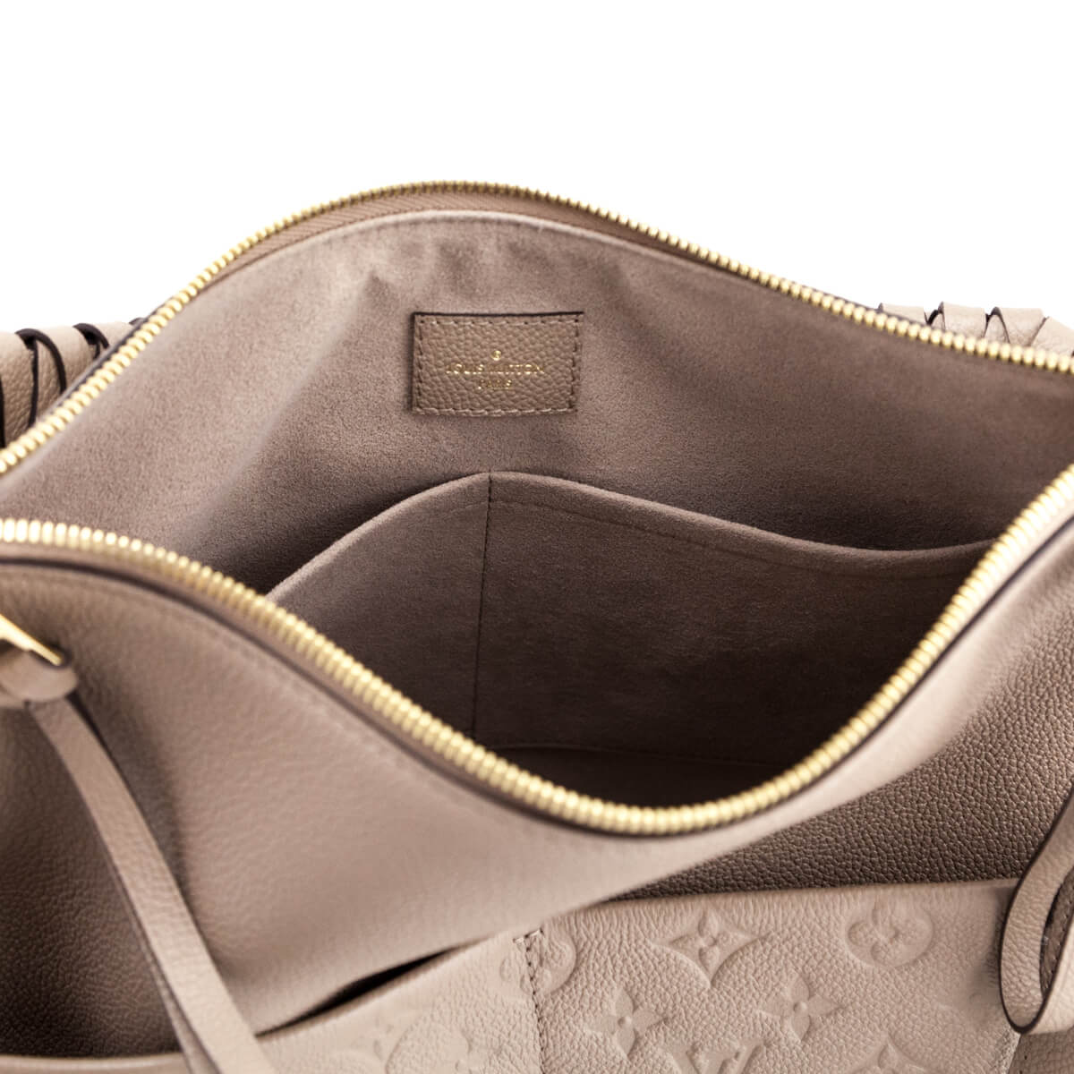 Louis Vuitton Tourterelle Monogram Empreinte Maida Bag