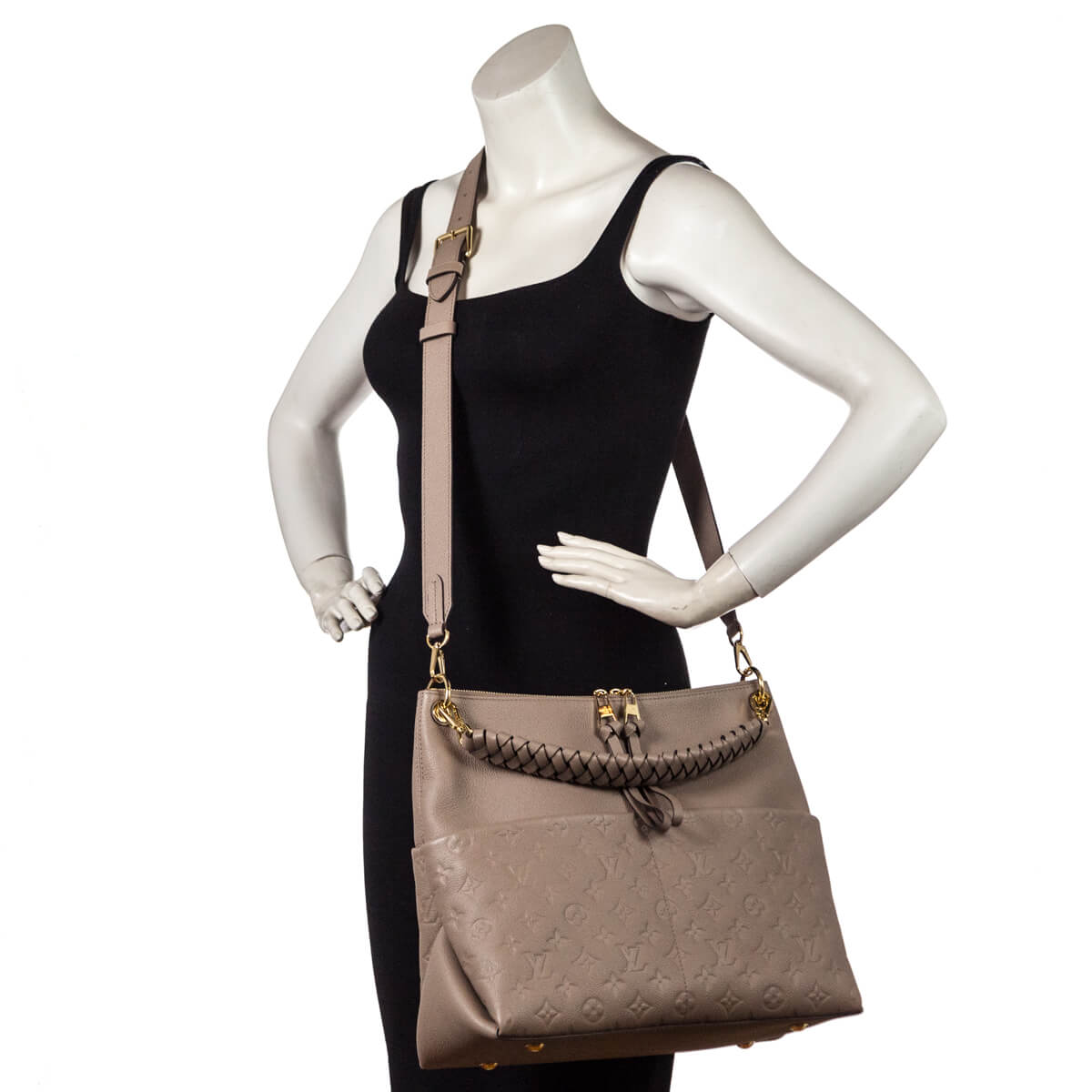 Louis Vuitton Tourterelle Monogram Empreinte Maida Bag