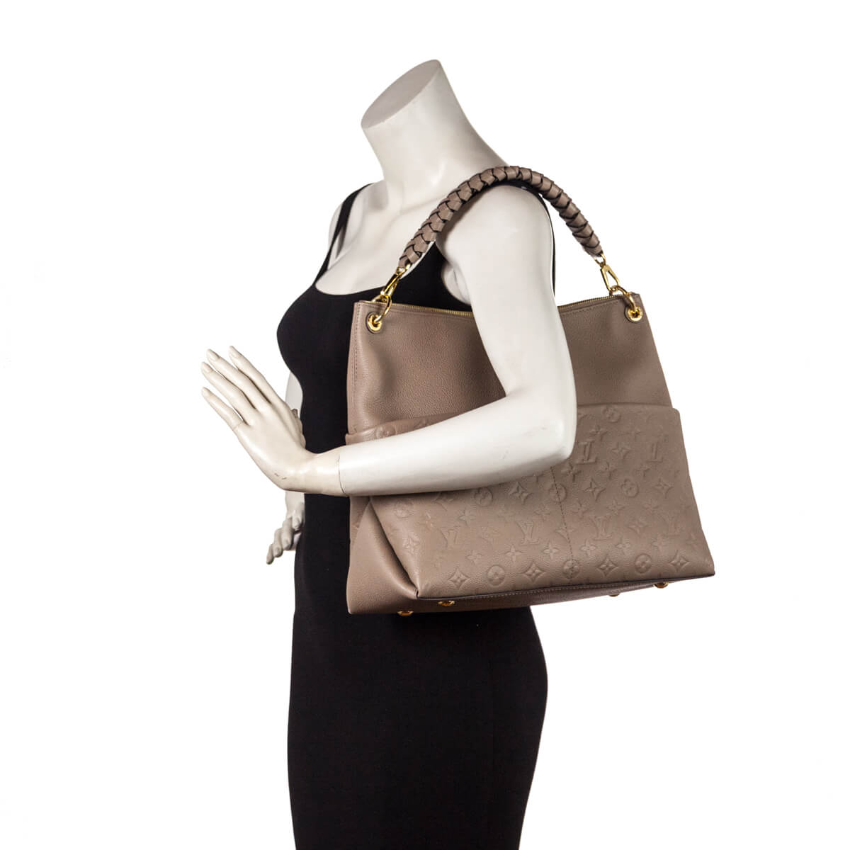 Louis Vuitton Tourterelle Monogram Empreinte Maida Bag