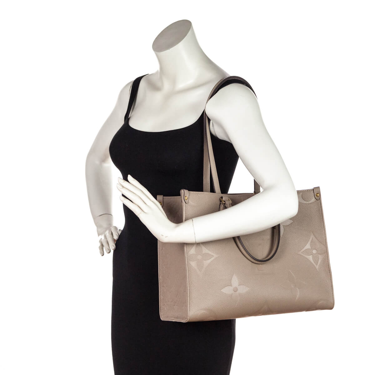 Louis Vuitton Tourterelle Monogram Giant Empreinte Onthego MM