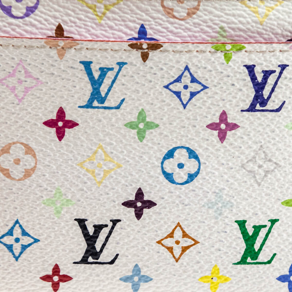 Louis Vuitton White Mulitcolore Key Pochette