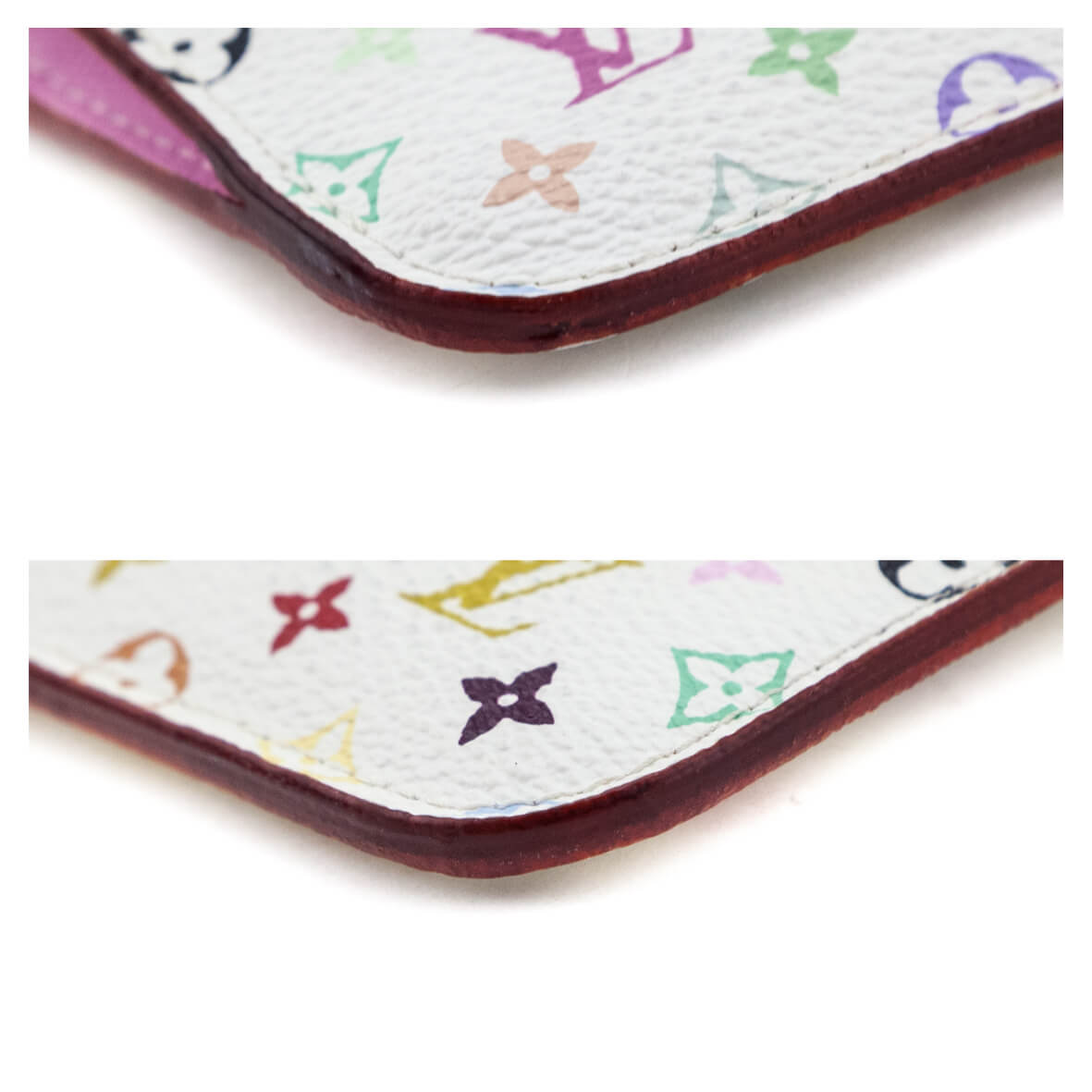 Louis Vuitton White Mulitcolore Key Pochette