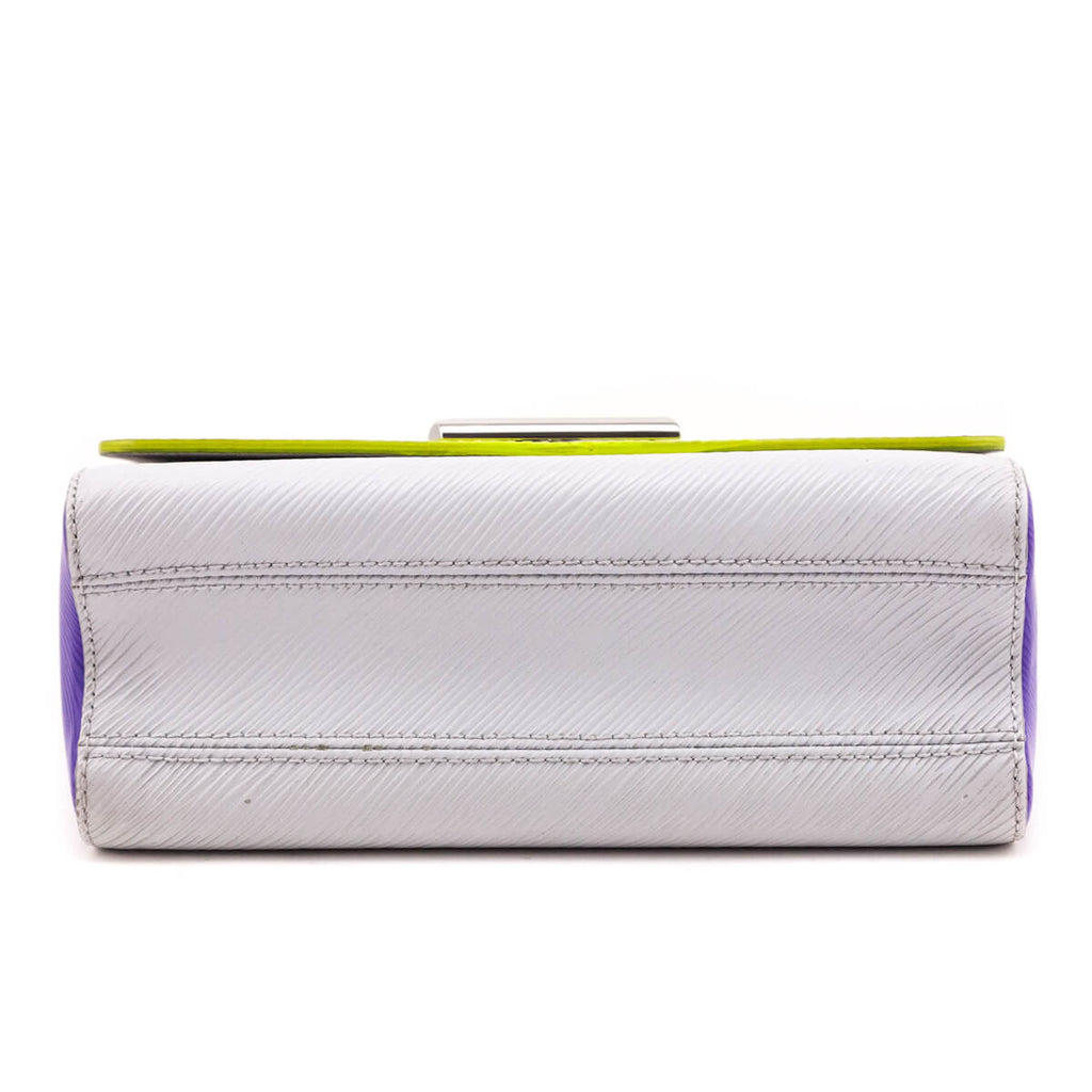 Louis Vuitton Yellow Grey Purple Epi Twist Shoulder Bag MM