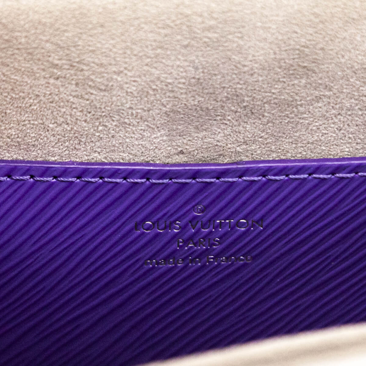 Louis Vuitton Yellow Grey Purple Epi Twist Shoulder Bag MM