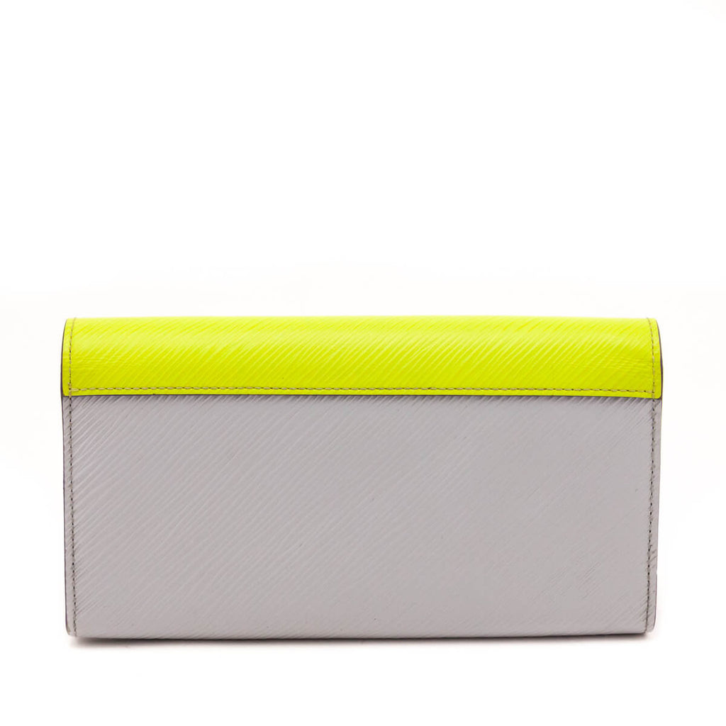 Louis Vuitton Yellow Purple Epi Twist Wallet
