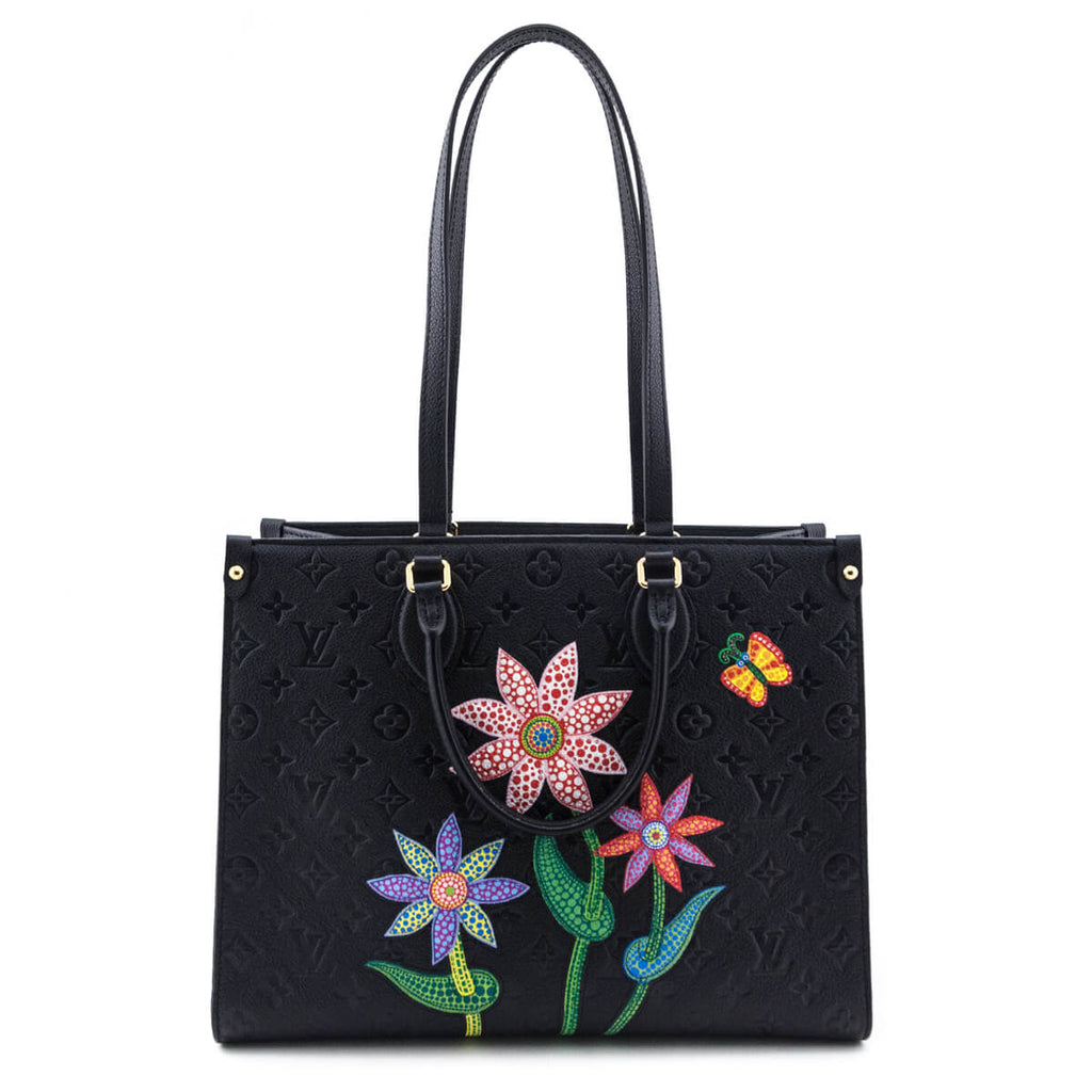 Louis Vuitton x Yayoi Kusama Black Monogram Empreinte Flowers OnTheGo MM