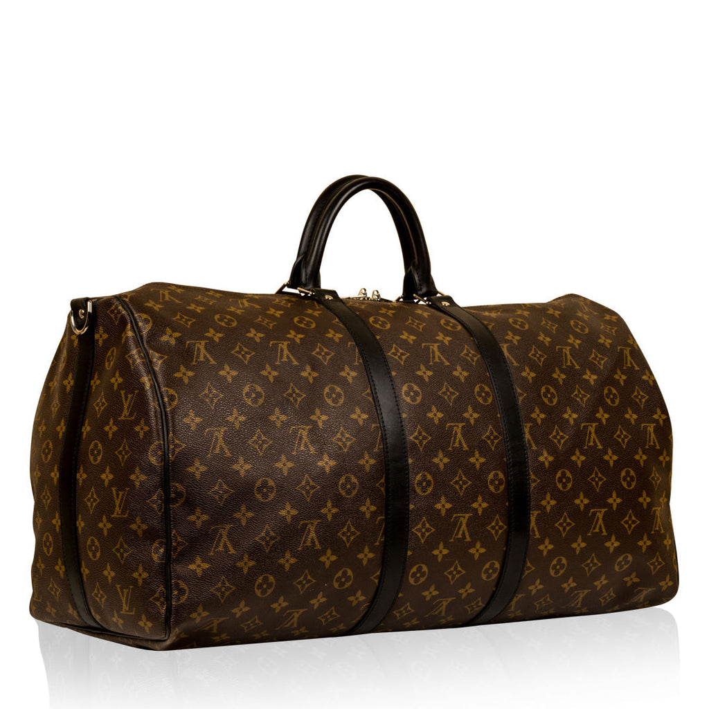 Louis Vuitton Keepall BandouliÃ¨re 55 - Monogram Macassar Canvas