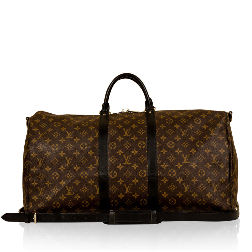 Louis Vuitton Keepall BandouliÃ¨re 55 - Monogram Macassar Canvas