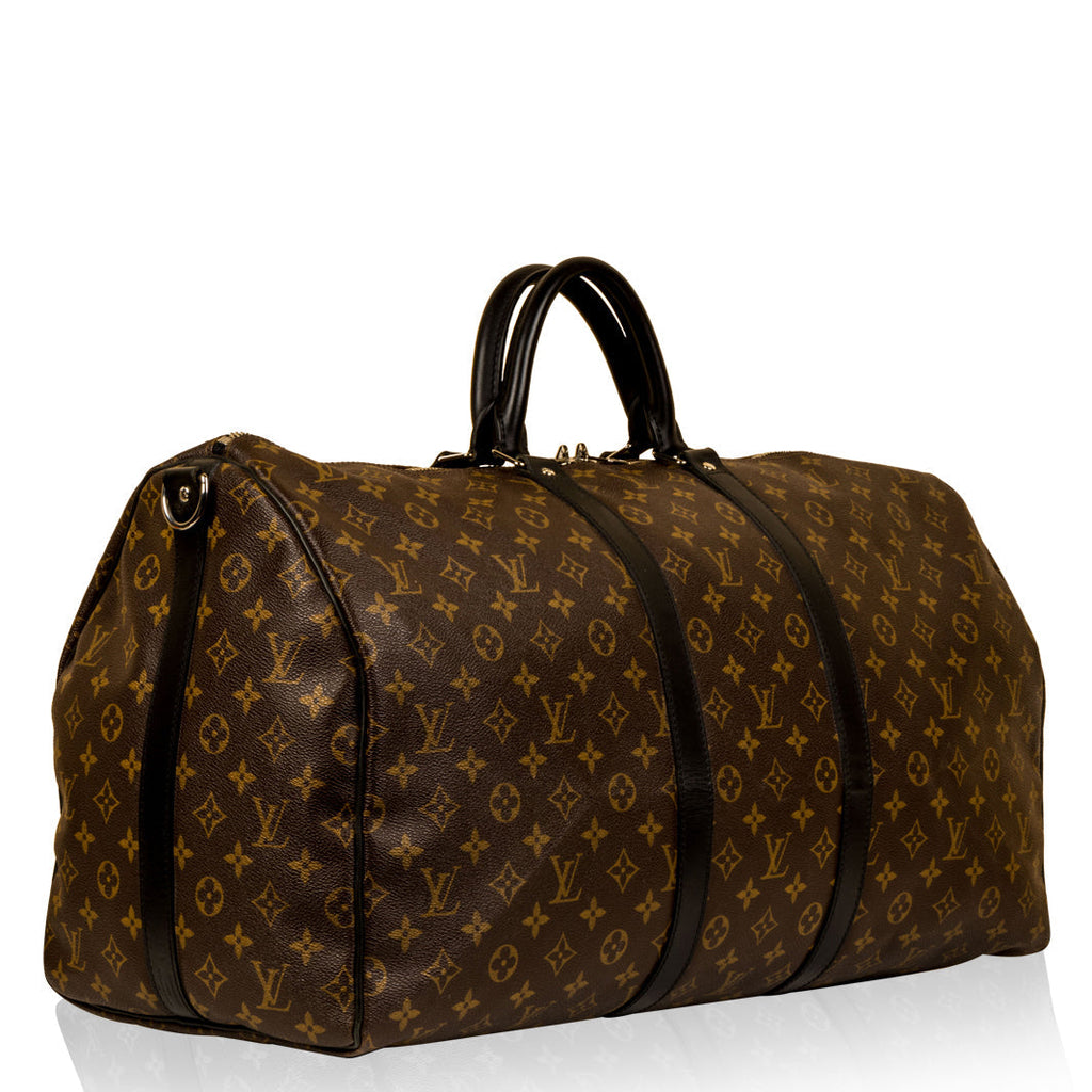 Louis Vuitton Keepall BandouliÃ¨re 55 - Monogram Macassar Canvas