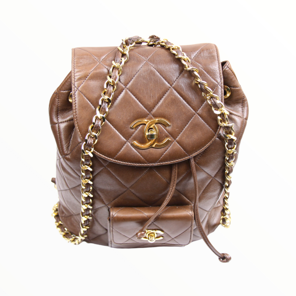 Chanel brown backpack - 1990s