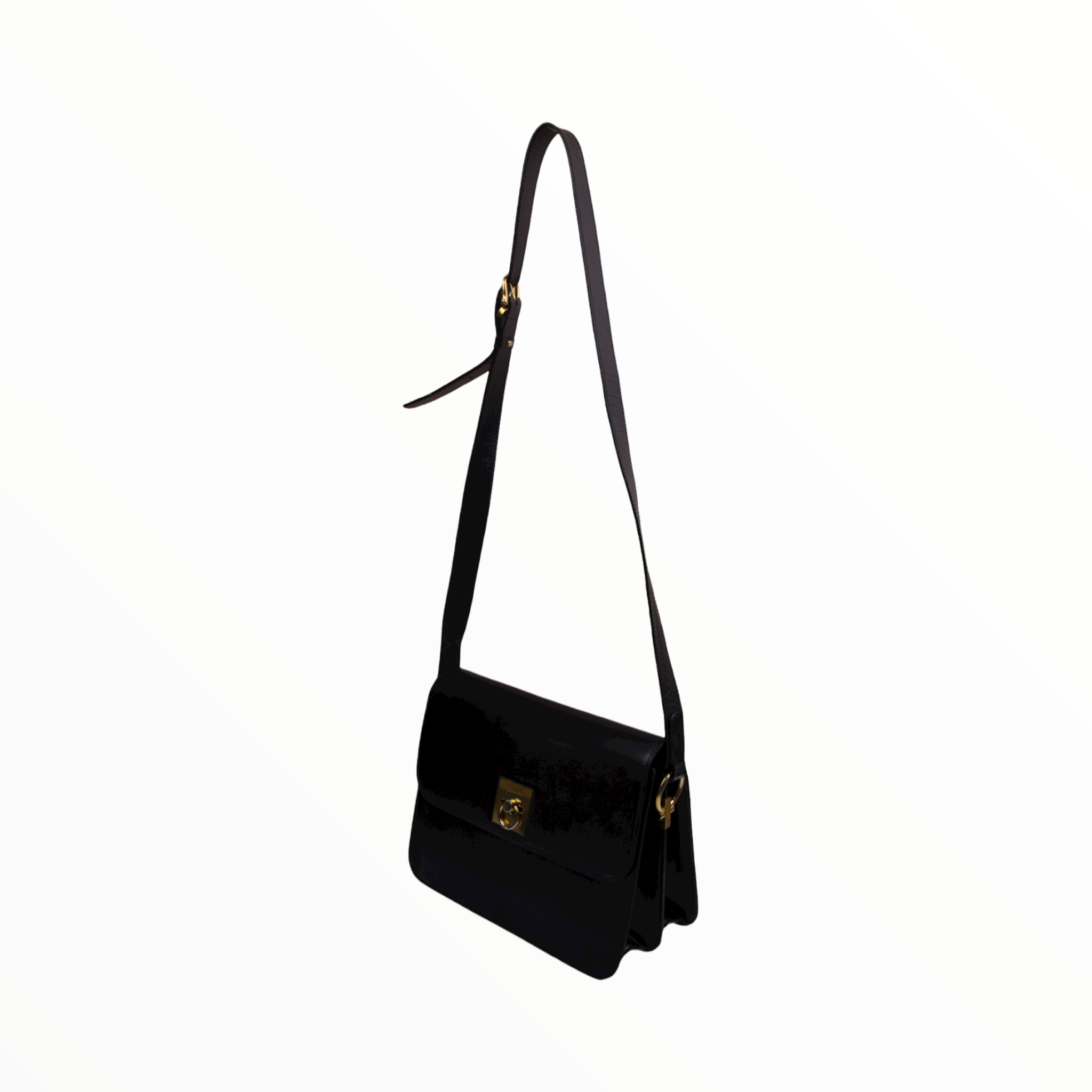 Celine blue navy bag with gold details - 1900s