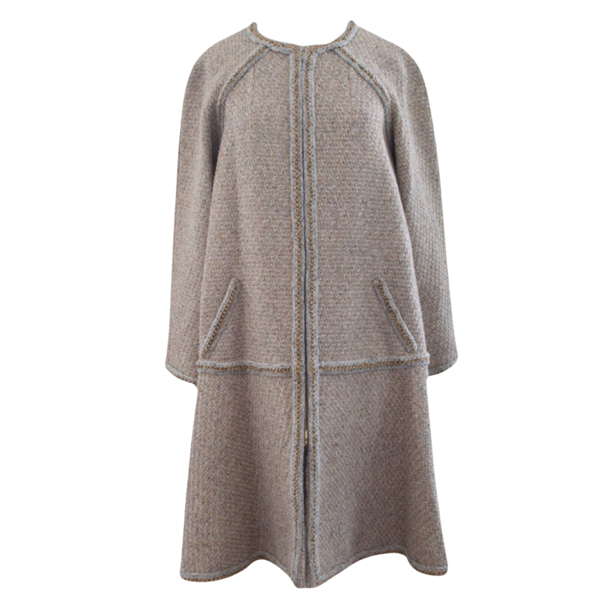 Chanel tweed long coat - M - MÃƒÆ’Ã‚Â©tiers d'art Paris New York 2018-2019