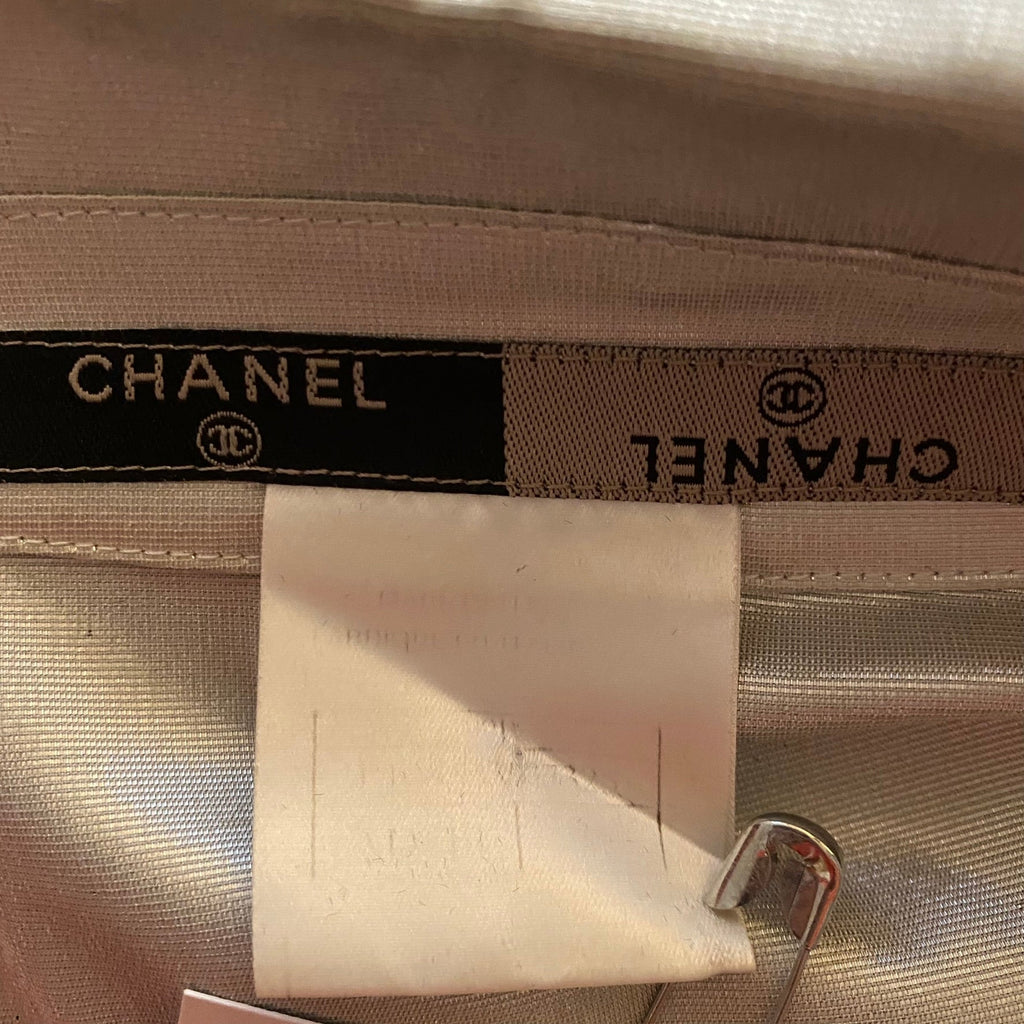 Chanel vintage silver cropped jacket - S - 1990s