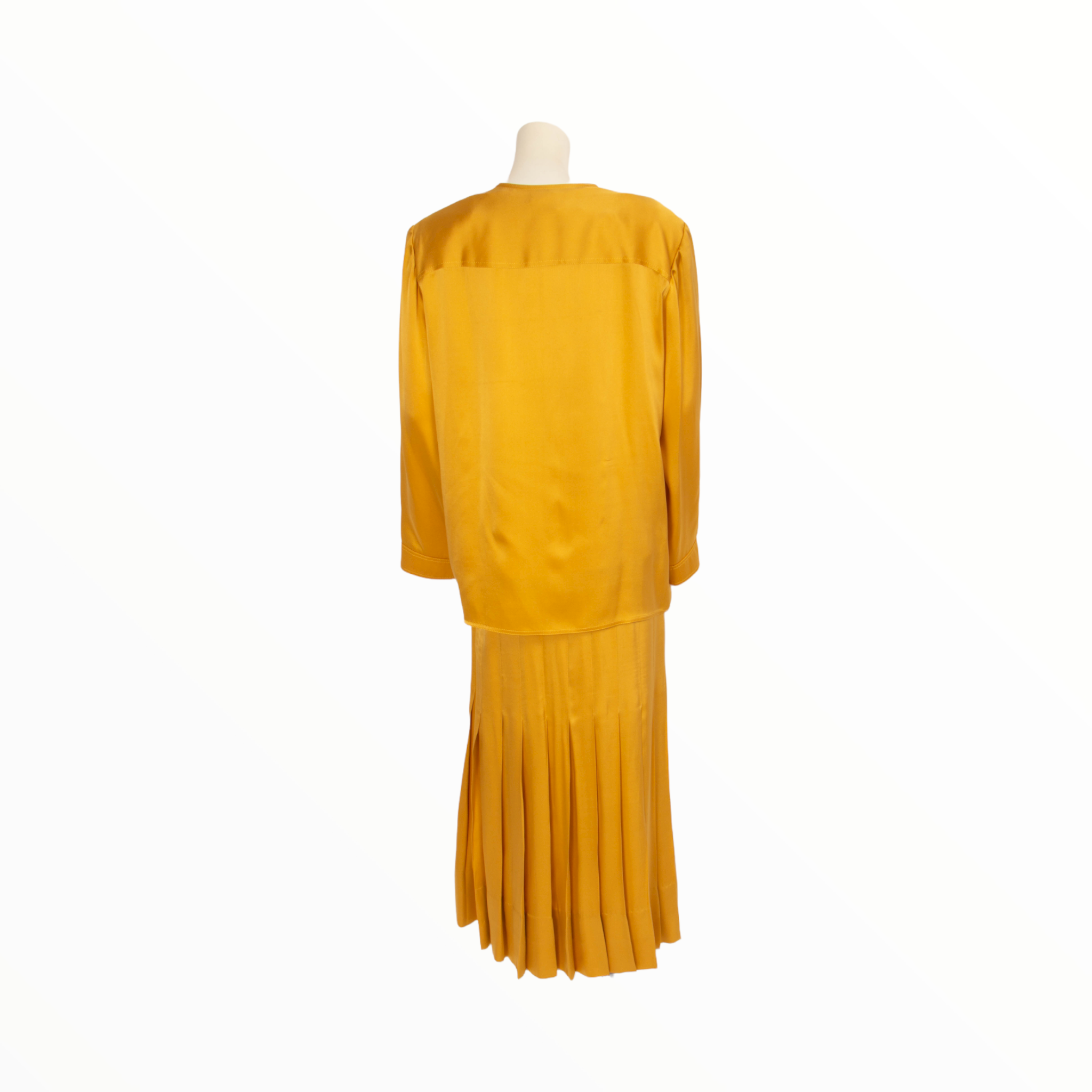 Chanel vintage silk skirt ensemble - S - 1990s