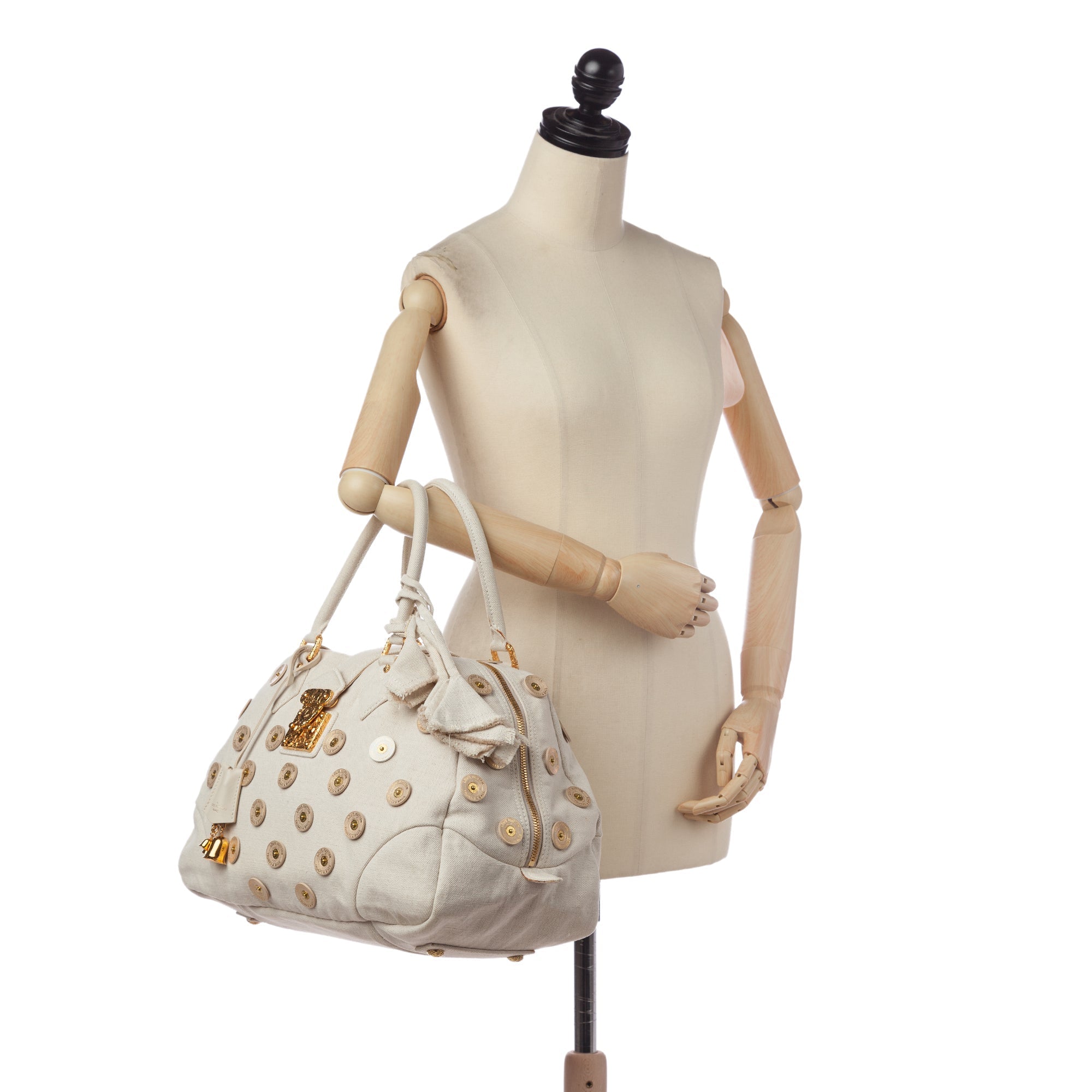 Louis Vuitton Polka Dots Panama Bowly White Canvas