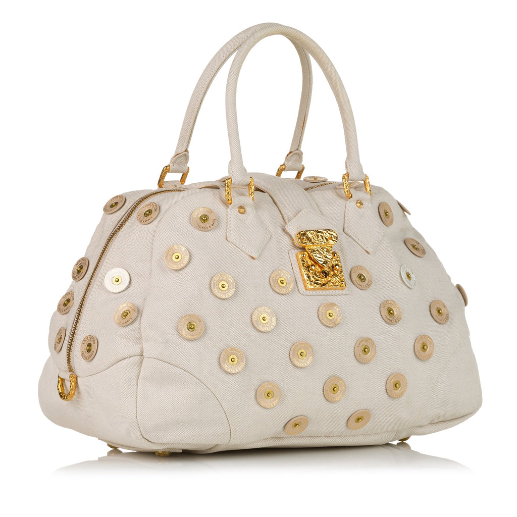 Louis Vuitton Polka Dots Panama Bowly White Canvas
