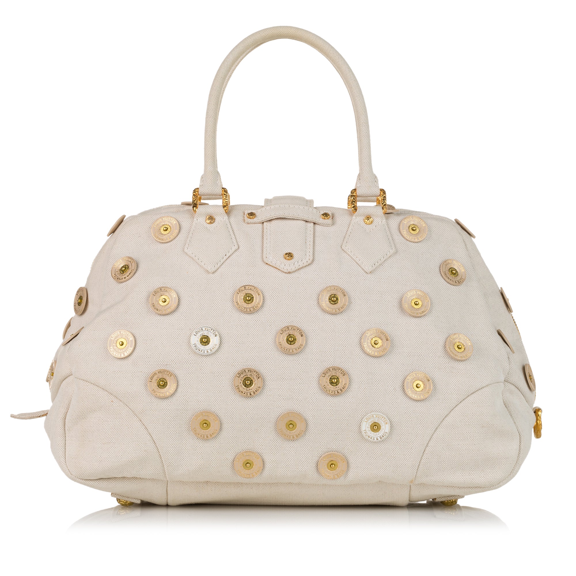 Louis Vuitton Polka Dots Panama Bowly White Canvas