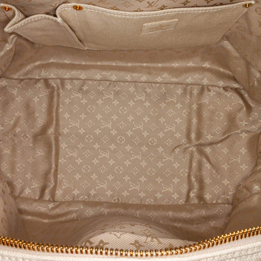 Louis Vuitton Polka Dots Panama Bowly White Canvas