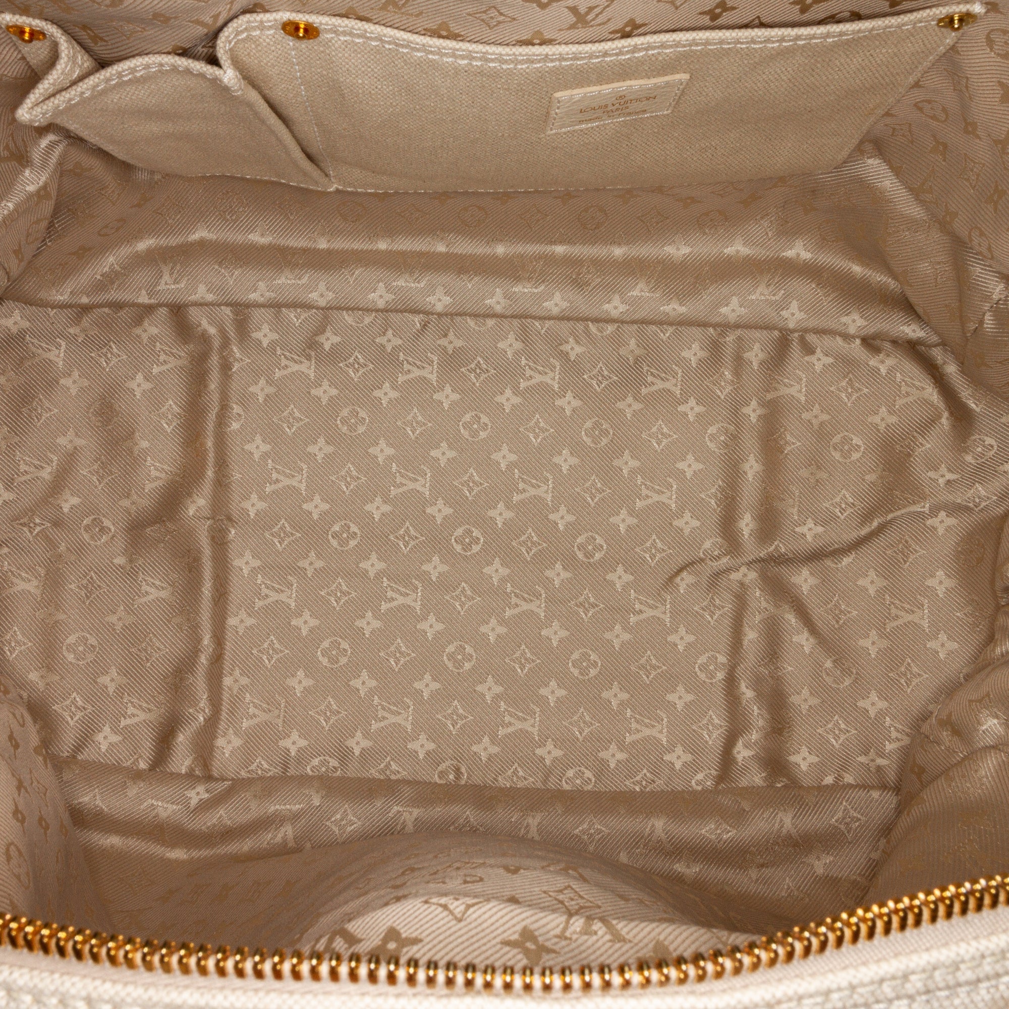 Louis Vuitton Polka Dots Panama Bowly White Canvas