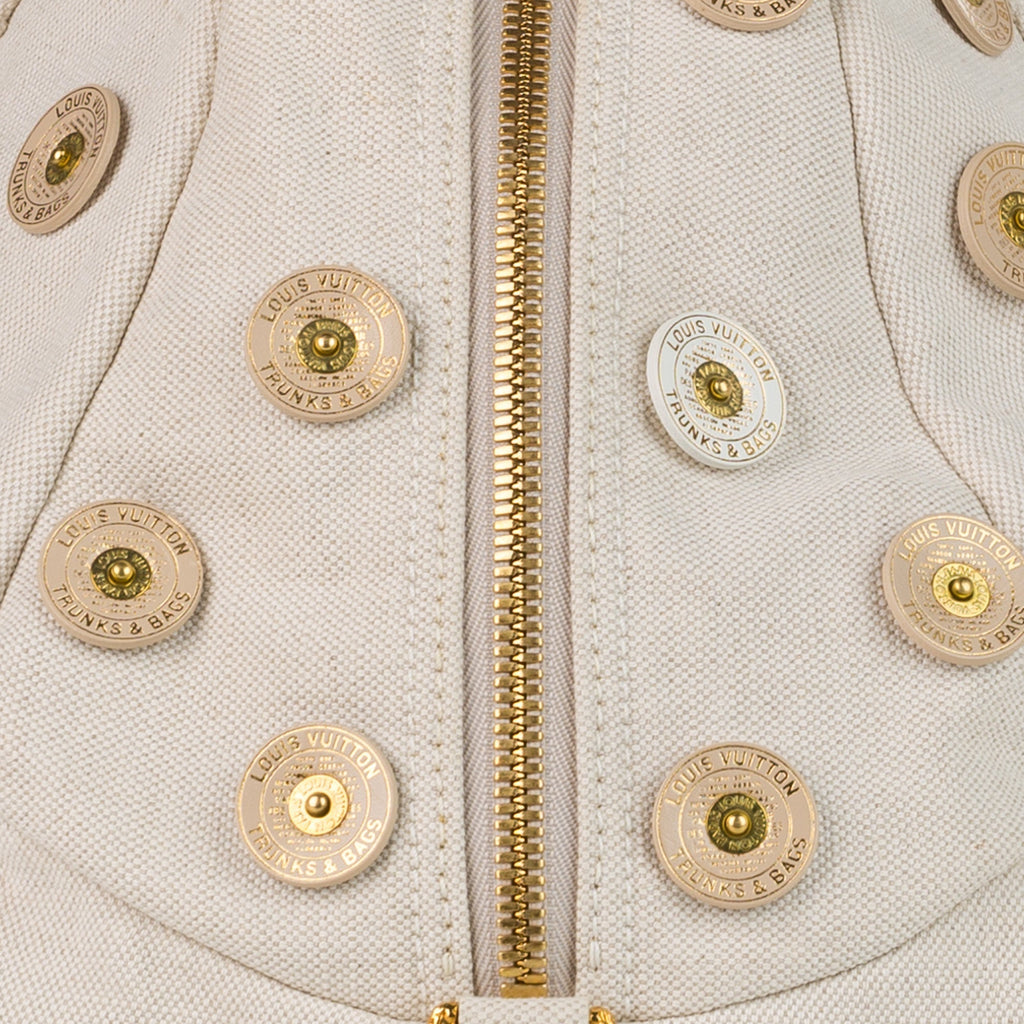 Louis Vuitton Polka Dots Panama Bowly White Canvas