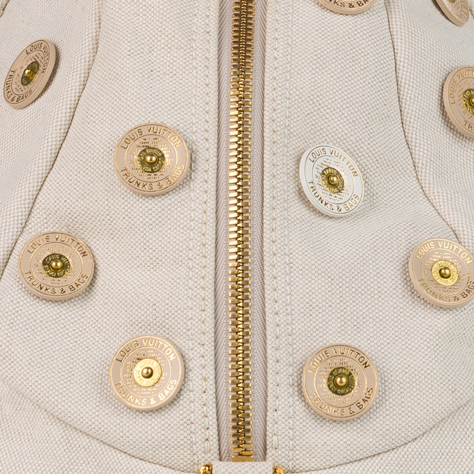 Louis Vuitton Polka Dots Panama Bowly White Canvas