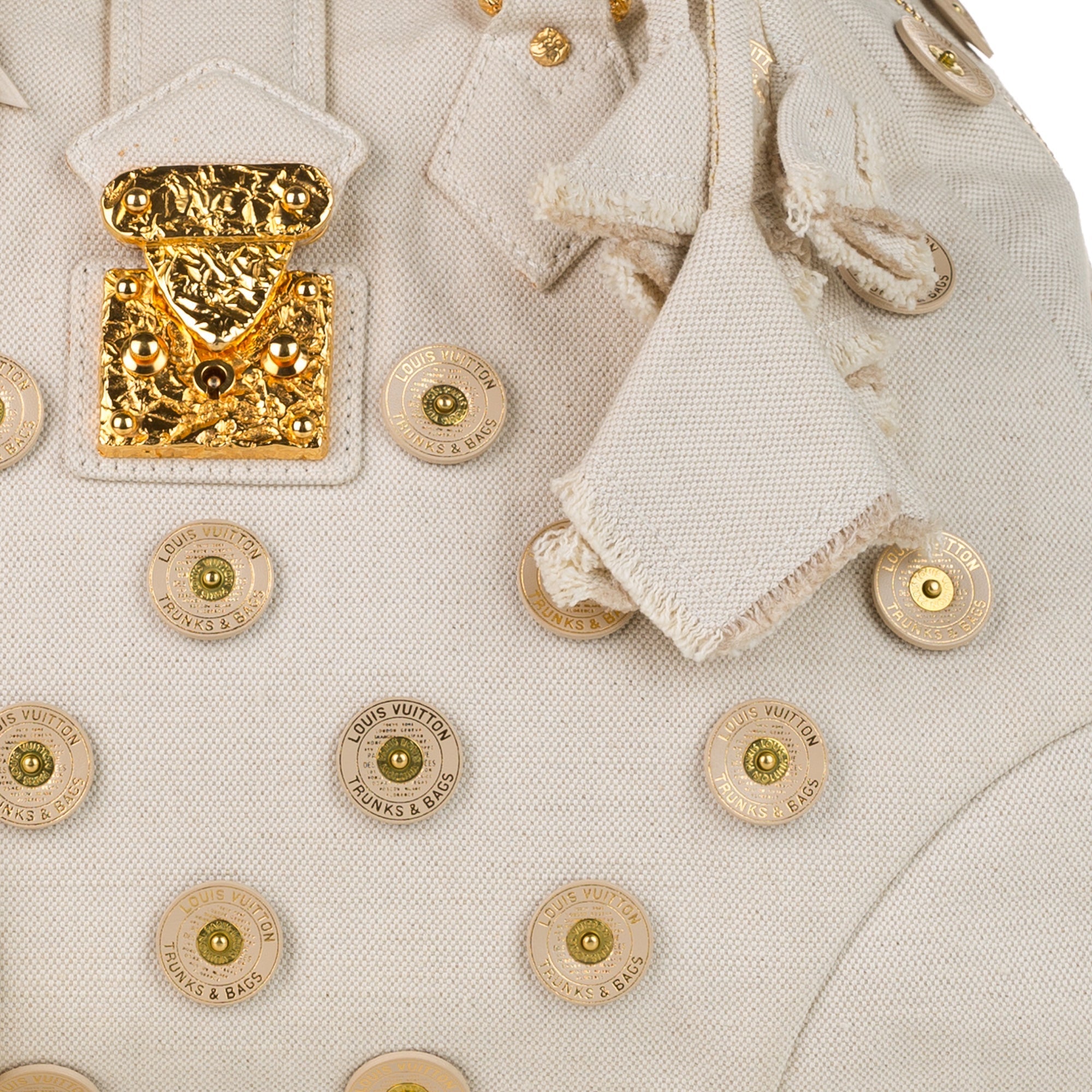 Louis Vuitton Polka Dots Panama Bowly White Canvas