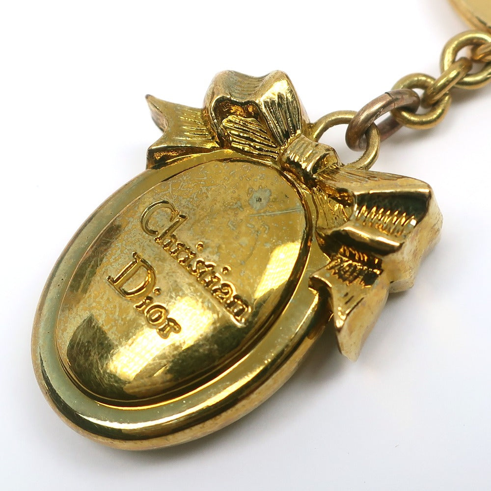 Christian Dior key ring Plated Gold gold Women Used