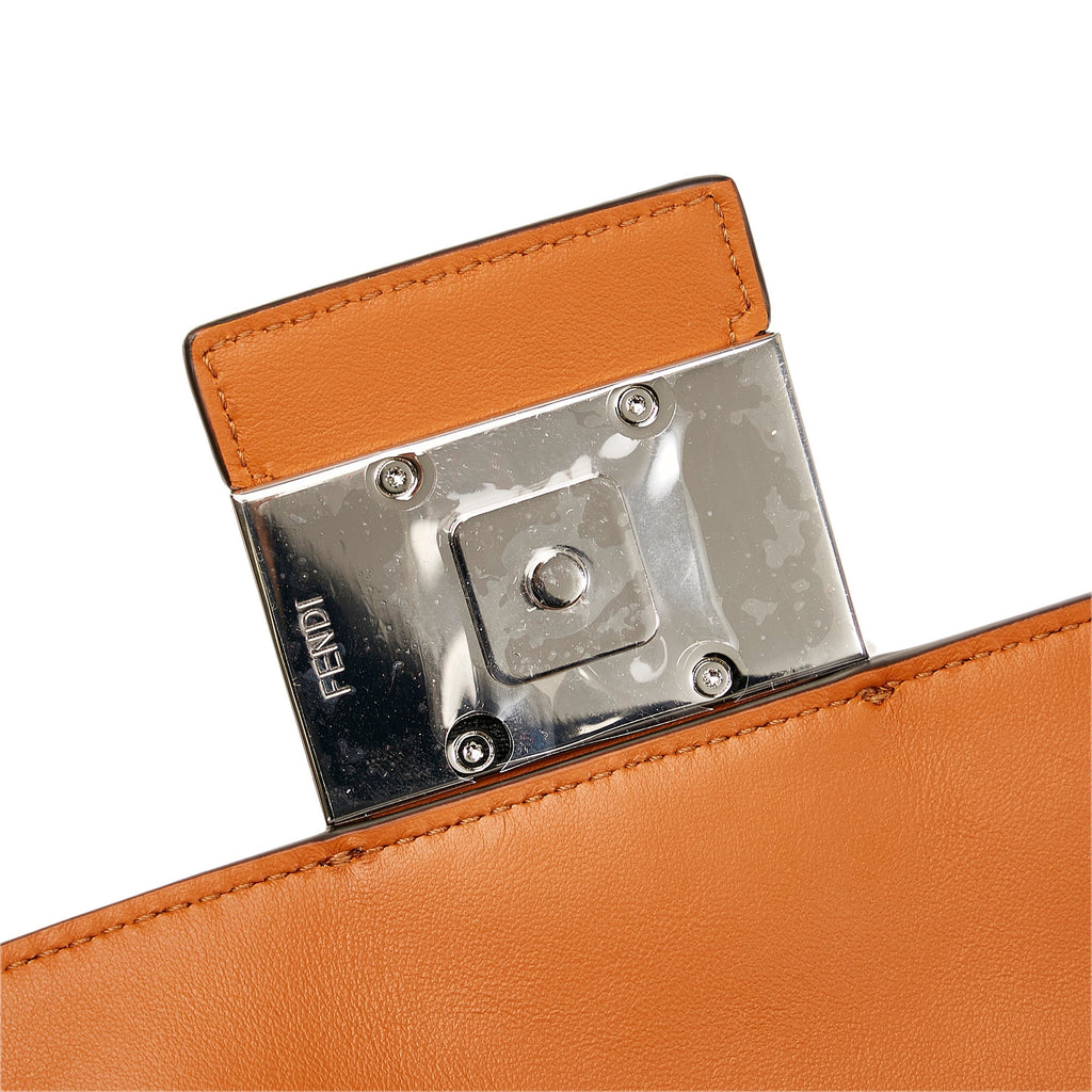 Fendi Zucca Baguette Convertible Belt Bag Brown Canvas Leather