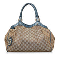 Brown Gucci GG Canvas Sukey Tote Bag