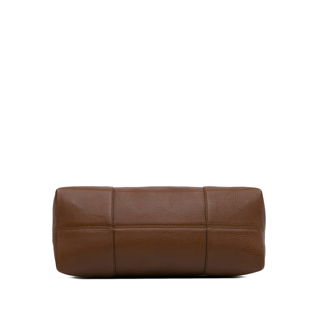 Brown Gucci Leather Bree Tote Bag