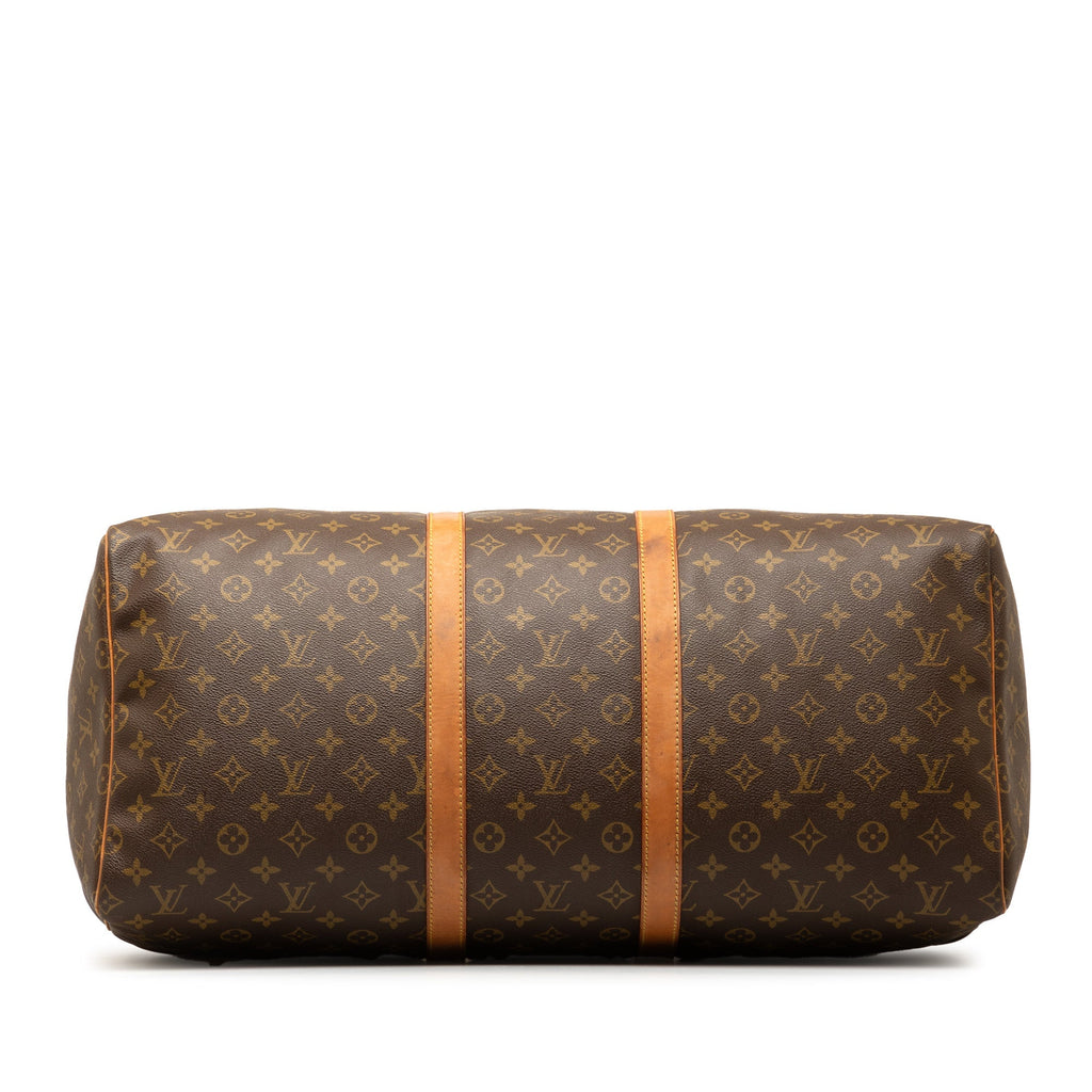 Brown Louis Vuitton Monogram Keepall 50 Travel Bag