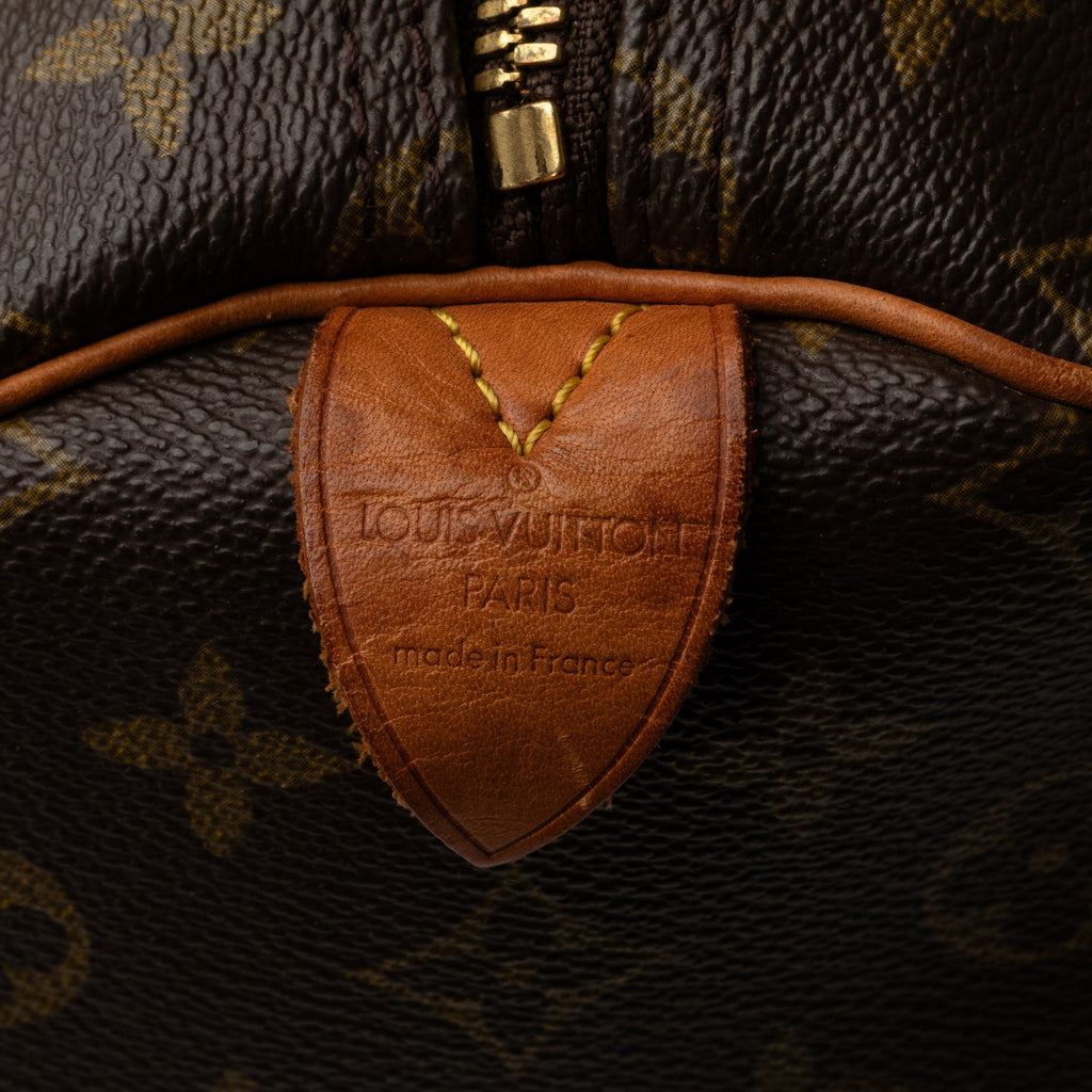 Brown Louis Vuitton Monogram Keepall 50 Travel Bag