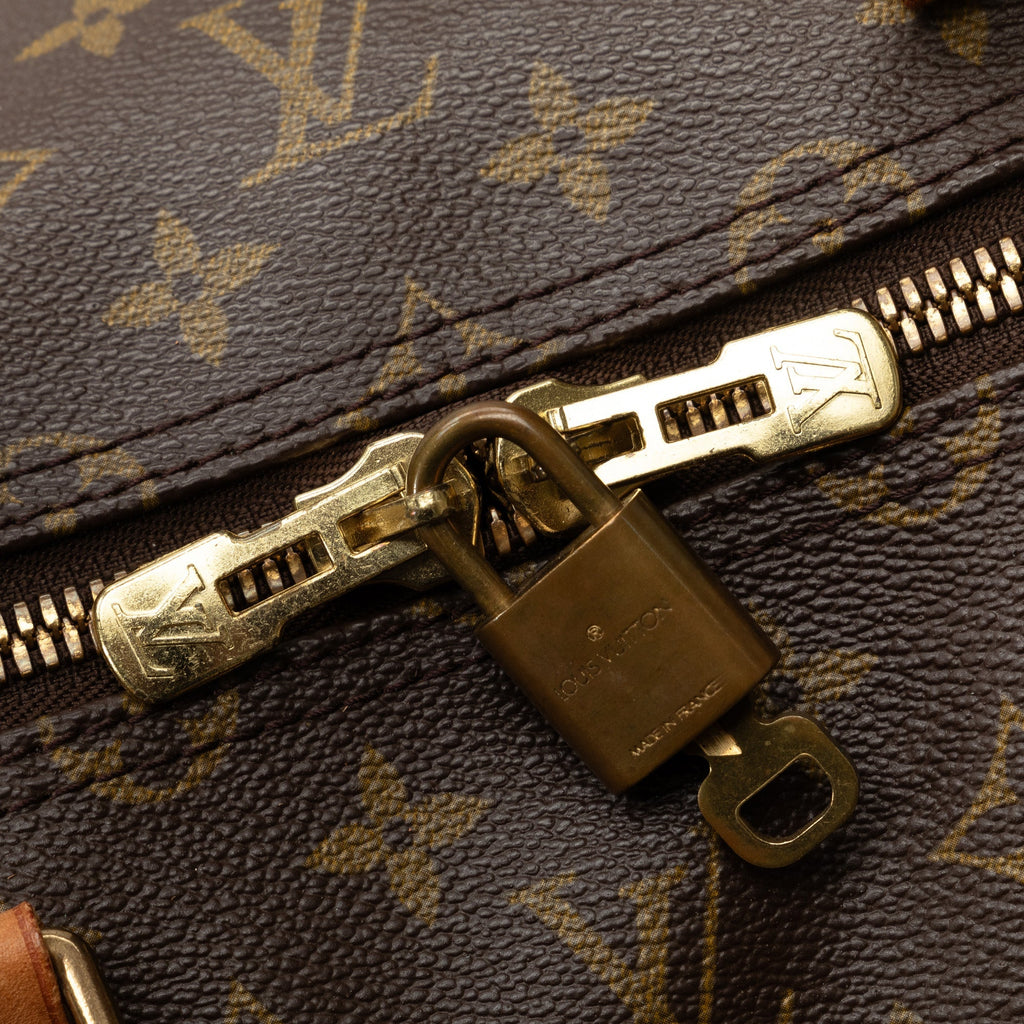 Brown Louis Vuitton Monogram Keepall 50 Travel Bag