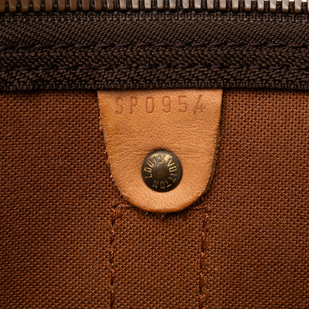 Brown Louis Vuitton Monogram Keepall 50 Travel Bag