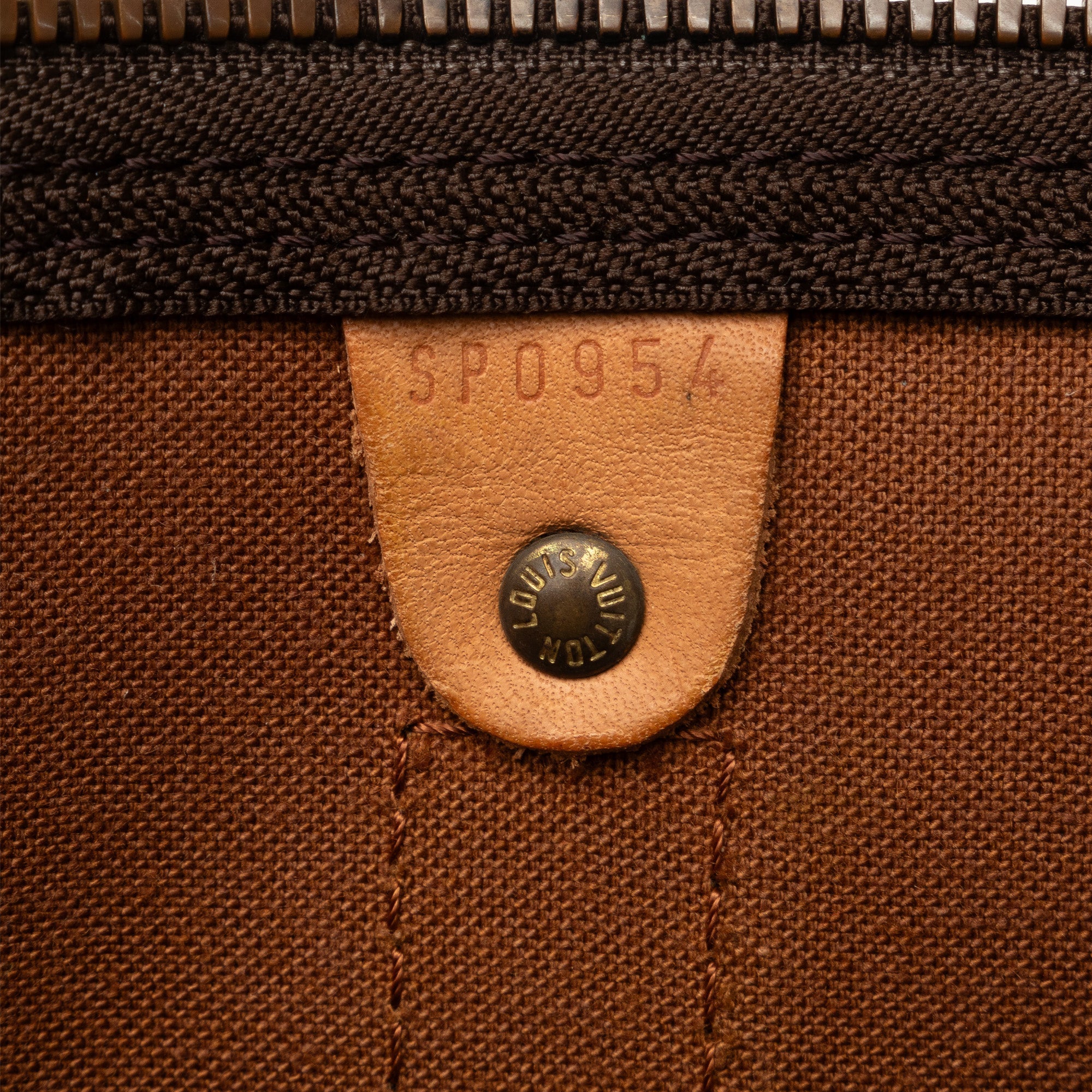 Brown Louis Vuitton Monogram Keepall 50 Travel Bag