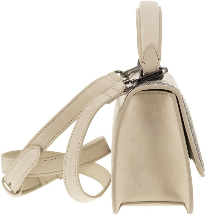 SUEDE BAG WITH PRECIOUS CONTOUR