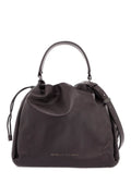 SOFT LEATHER BUCKET BAG WITH PRECIOUS DETAILS