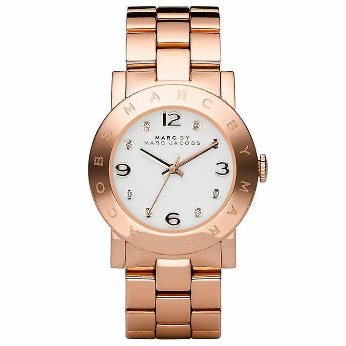 Ladies / Womens AMY Rose Gold Stainless Steel Marc Jacobs Designer Watch MBM3077
