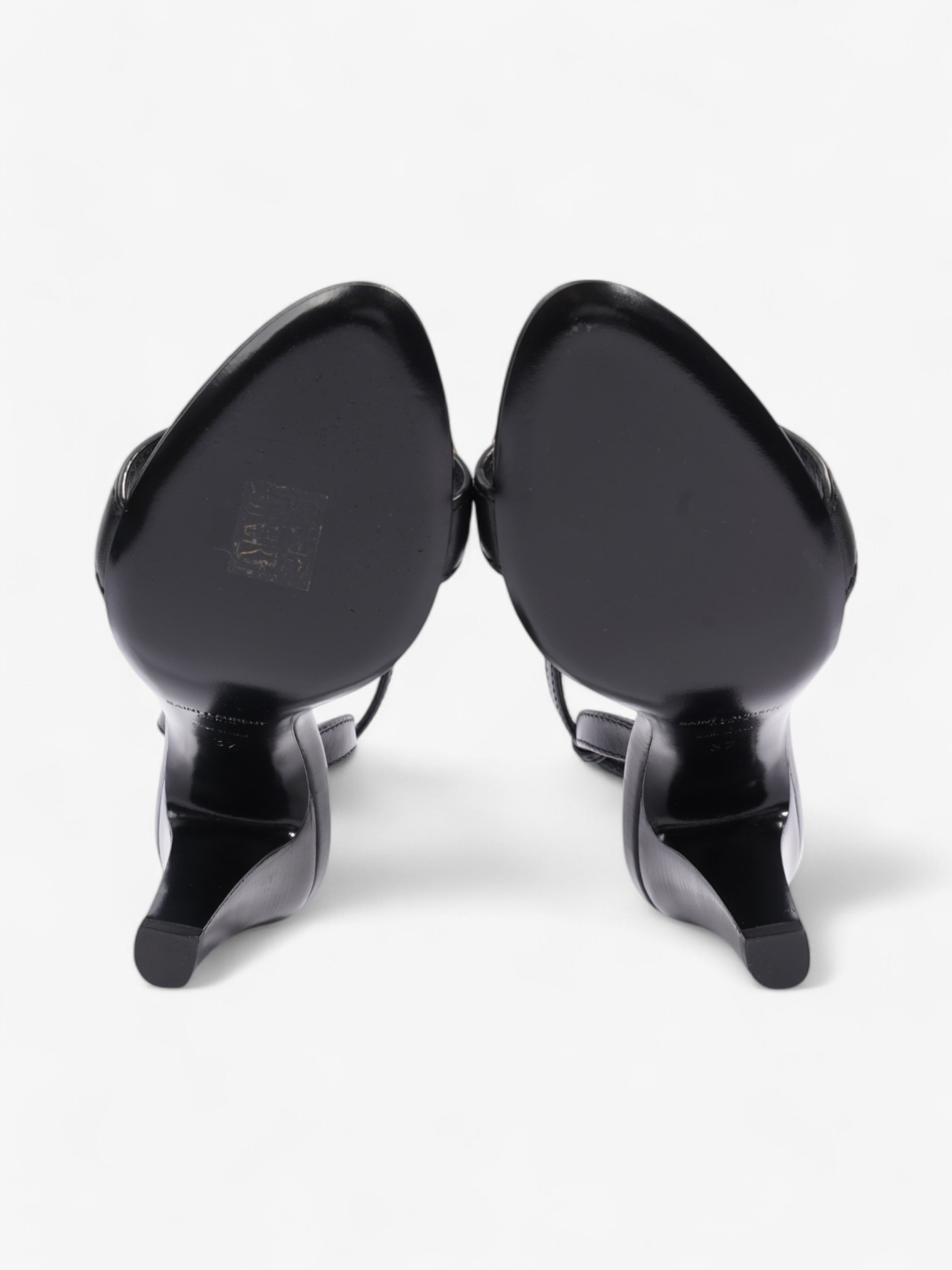Saint Laurent Maillon 95 Black Leather EU 37 UK 4