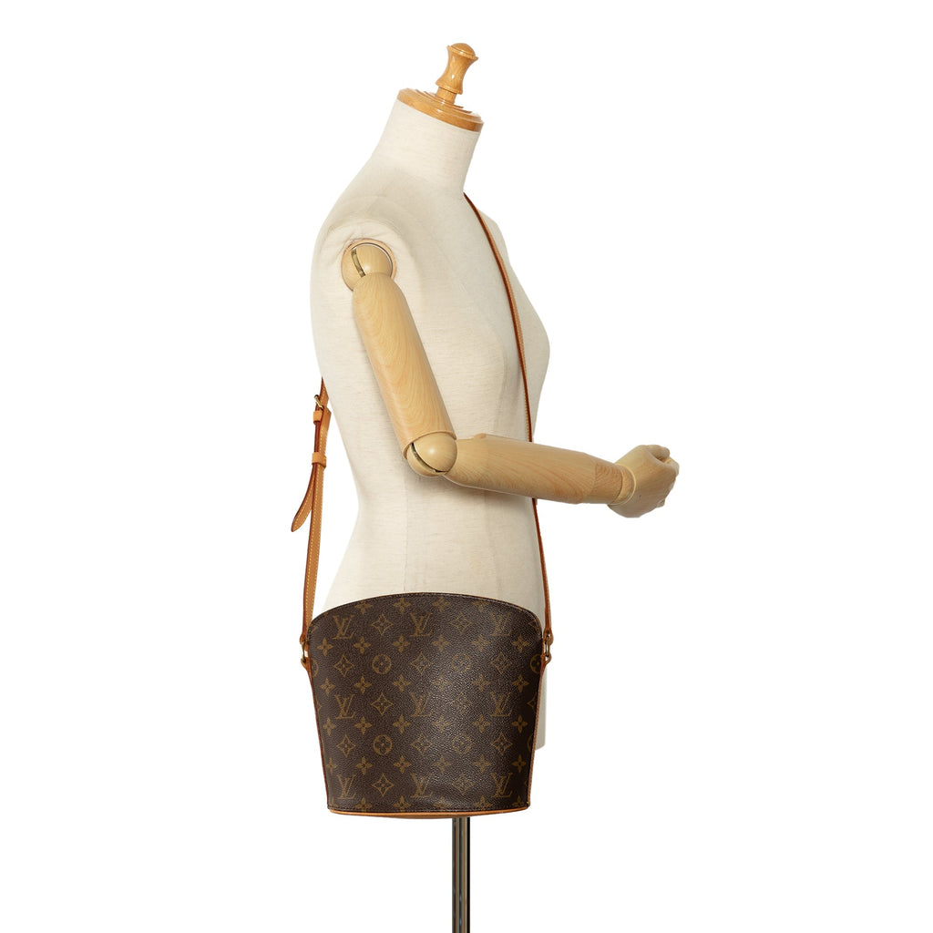 Brown Louis Vuitton Monogram Drouot Crossbody Bag