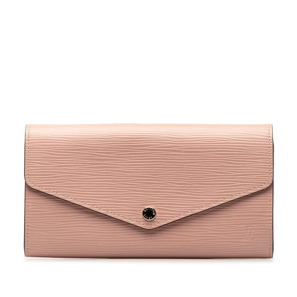 Pink Louis Vuitton Epi Sarah Long Wallet