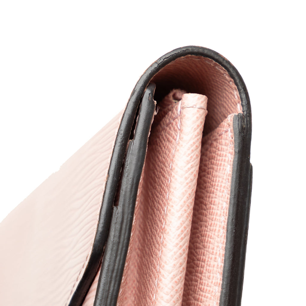 Pink Louis Vuitton Epi Sarah Long Wallet