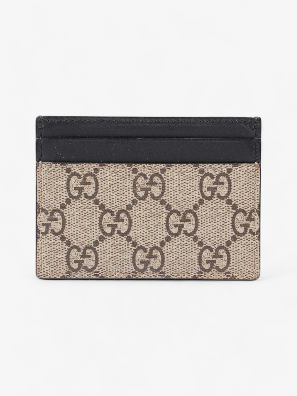 Gucci Tiger Card Holder Supreme / Black Coated Canvas